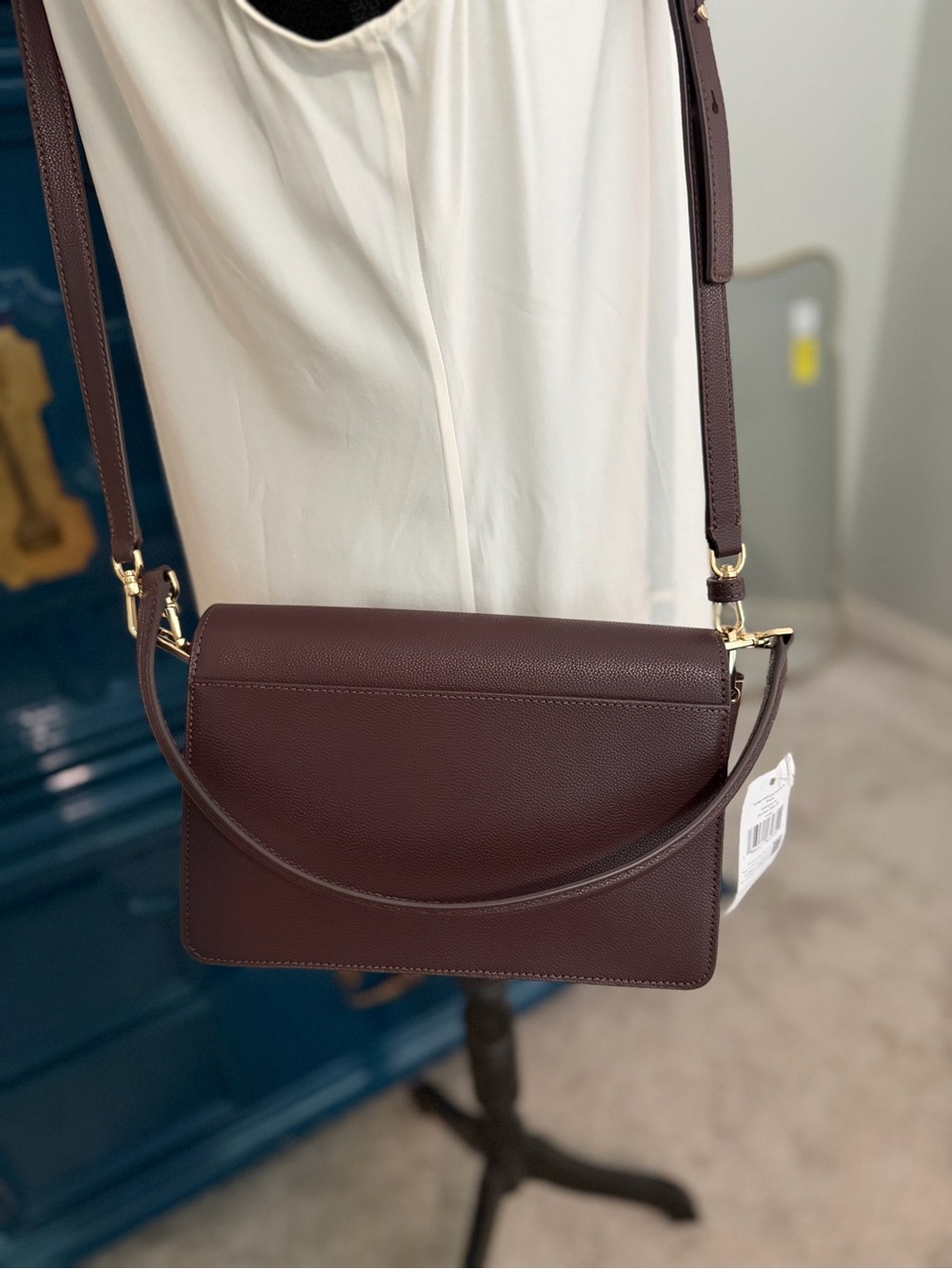Kate Spade Voyage Small Grain textured Shoulder /Crossbody Bag, chocolate brown - Picture 7 of 10